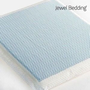 Světle modrý polštář s gelovou vrstvou InnovaGoods Jewel Bedding