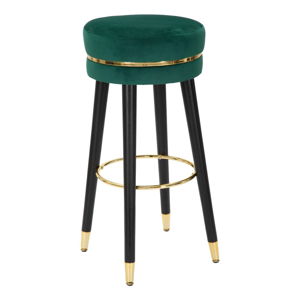 Zelená barová židlička Mauro Ferretti Paris Verde/Gold