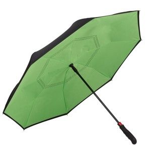 Zelený golfový deštník Von Lilienfeld Remy FlicFlac, ø 110 cm