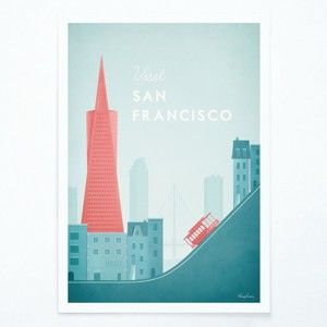 Plakát Travelposter San Francisco, A2
