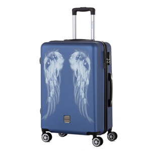 Modrý cestovní kufr Berenice Wings, 71 l