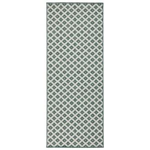 Zeleno-krémový oboustranný koberec vhodný i na ven Bougari Nizza, 80 x 150 cm