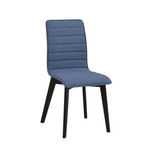 Modrá jídelní židle s černými nohami Rowico Grace
