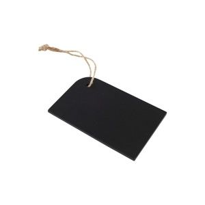 Černá závěsná křídová tabule T&G Woodware Rustic, 10,5 x 7 cm