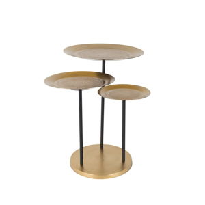 Kovový květinový stolek Dutchbone Zatar, ⌀ 58,5 cm