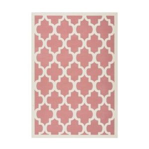 Růžový koberec Kayoom Maroc Criss, 80 x 150 cm