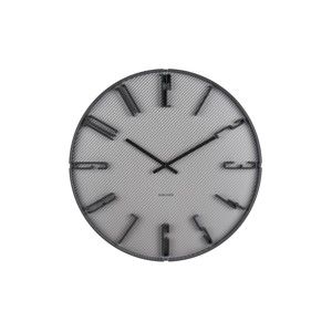 Šedé nástěnné hodiny Karlsson Sentient, ⌀ 40 cm
