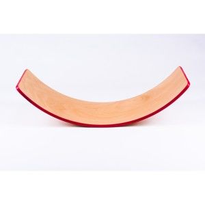 Bukové houpací prkno s červenou hranou Utukutu, délka 82 cm