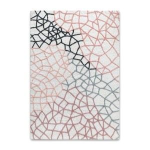 Barevný ručně tkaný koberec HF Living Net, 140 x 200 cm