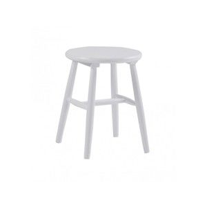 Bílá dřevěná stolička Rowico Python, ⌀ 36 cm