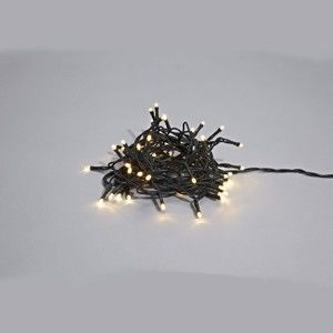 Černý svítící LED řetěz Markslöjd Sken Black Lungo, 160 světýlek
