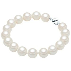 Náramek s bílými perlami Perldesse Reana, ⌀ 1 x délka 19 cm