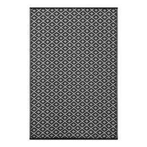 Černo-bílý oboustranný koberec vhodný i do exteriéru Green Decore Arabian Nights, 90 x 150 cm