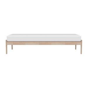 Hnědý rám postele z masivního březového dřeva Kiteen Avanti, 85 x 206 cm