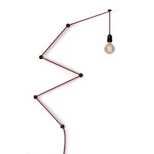 Červené nástěnné svítidlo Filament Style Snake Lamp