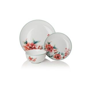 12dílná porcelánová sada nádobí Sabichi Blossom