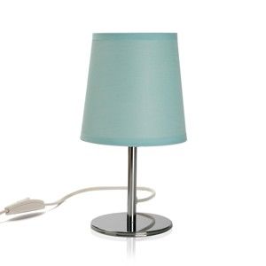 Světle tyrkysová stolní lampa Versa Aquamarina, výška 24 cm