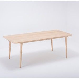 Jídelní stůl z masivního dubového dřeva Gazzda Fawn, 200 x 90 cm