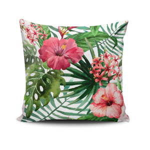 Polštář s příměsí bavlny Cushion Love Jungle Flowers, 45 x 45 cm