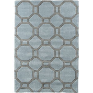 Modro-šedý koberec Think Rugs Tile, 150 x 230 cm