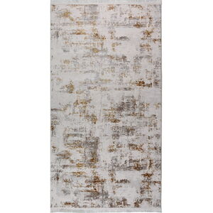 Pratelný koberec v krémovo-zlaté barvě 80x300 cm Gold – Vitaus