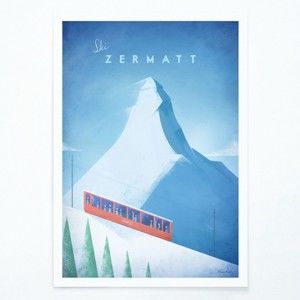 Plakát Travelposter Zermatt, A2