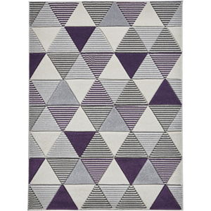 Fialový koberec Think Rugs Matrix, 120 x 170 cm