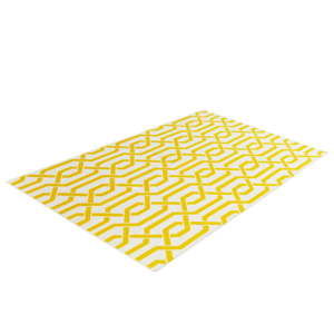 Žlutý vlněný koberec Bakero Camilla, 140 x 200 cm