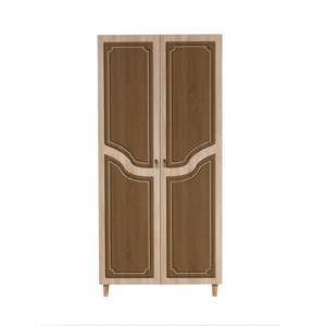 Dvoudveřová šatní skříň Stil Retro Brown, 90 x 192 cm