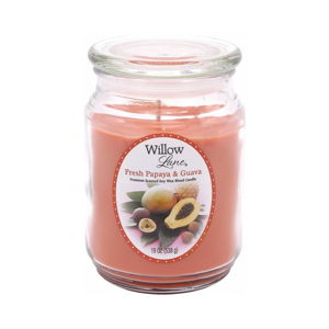 Vonná svíčka ve skle ze sojového vosku s vůní papaji a guavy Candle-Lite, doba hoření až 115 hodin