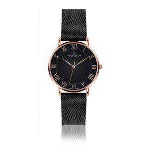 Unisex hodinky s páskem z nerezové oceli v černé barvě Frederic Graff Brait