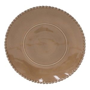 Kakaově hnědý kameninový servírovací talíř Costa Nova Pearl, ⌀ 33 cm