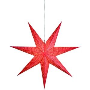 Červená závěsná svítící hvězda Best Season Dot, Ø 100 cm