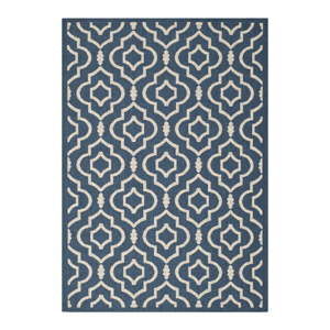Modro-béžový koberec vhodný do exteriéru Safavieh Mykonos, 90 x 150 cm