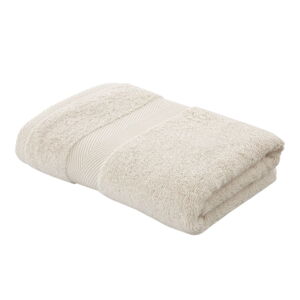 Krémový bavlněný ručník s příměsí hedvábí 50x90 cm – Bianca