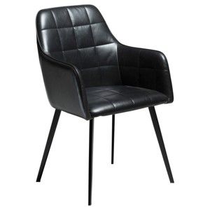 Černá koženková židle DAN-FORM Denmark Embrace Vintage