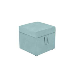 Světle modrá taburetka s úložným prostorem KICOTI Cube