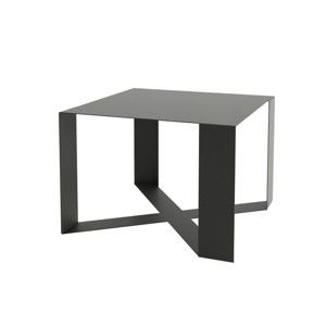 Černý konferenční stolek take me HOME Cross, 55 x 55 cm
