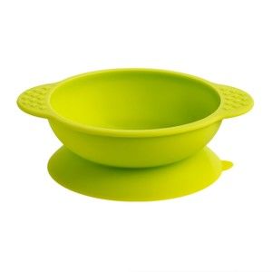 Zelený silikonový talíř pro děti Brandani Baby