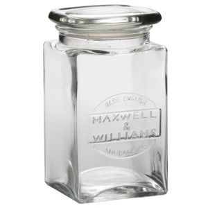 Sada dvou skleněných dóz Maxwell & Williams Jar, 1 l