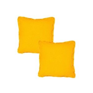 Sada 2 žlutých povlaků na polštář z bavlny Casa Di Bassi, 45 x 45 cm