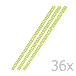 Sada 36 zelených papírových brček Westmark