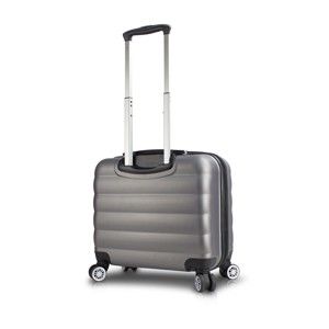 Šedý cestovní kufr na kolečkách s USB portem My Valice COLORS RESSNO Cabin Suitcase
