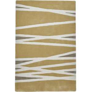 Žlutý vlněný koberec Think Rugs Elements, 150 x 230 cm