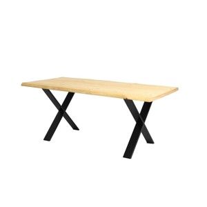 Jídelní stůl s deskou z dubového dřeva Custom Form Cross, 180 x 90 cm