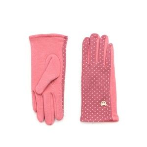 Růžové dámské rukavice Art of Polo Lana