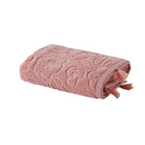 Růžový ručník z bavlny Bella Maison Rosa, 50 x 90 cm