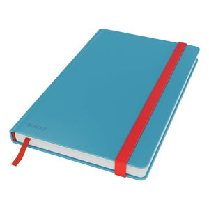Modrý zápisník s hebkým povrchem Leitz, 80 stran