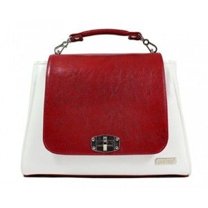 Červeno-bílá kabelka Dara bags Elizabeth No.11