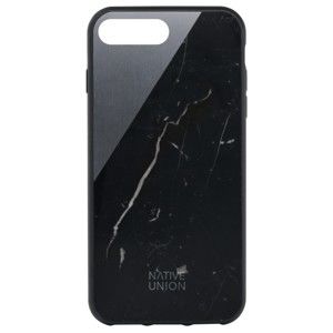 Černý obal na mobilní telefon s detailem z mramoru pro iPhone 7 a 8 Native Union Clic Marble Metal